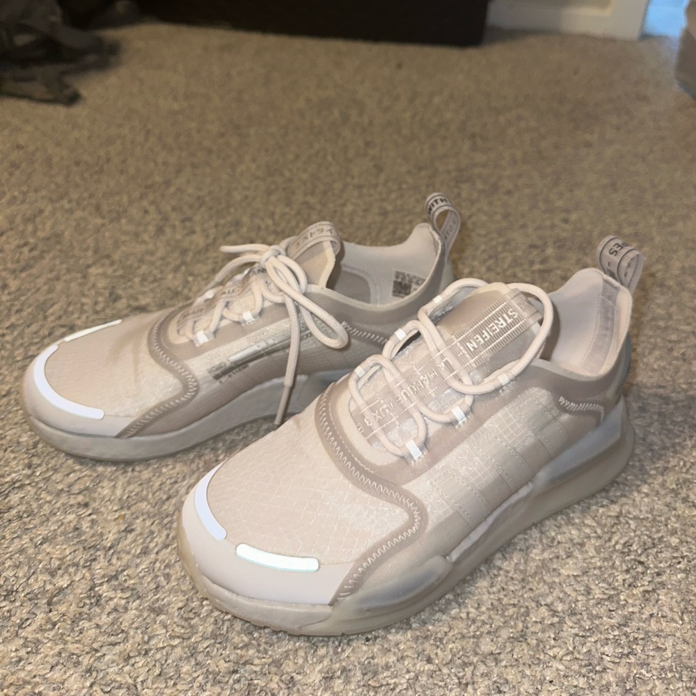 Adidas reflective sneakers, size 7